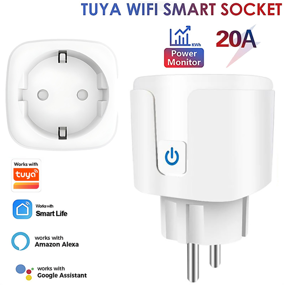 Smart Home Energy Monitor - 투야 스마트 라이프 앱 와이파이 플러그