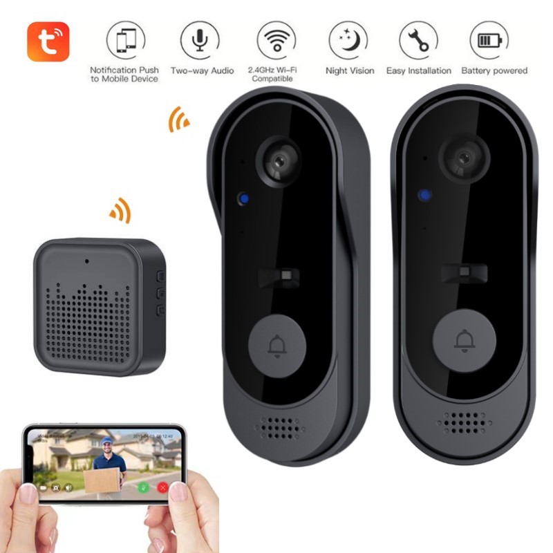 Smart Home Video Doorbell Enhanced Security With Smart Doorbell - Tuya WIFI 카메라 초인종 HD 비디오