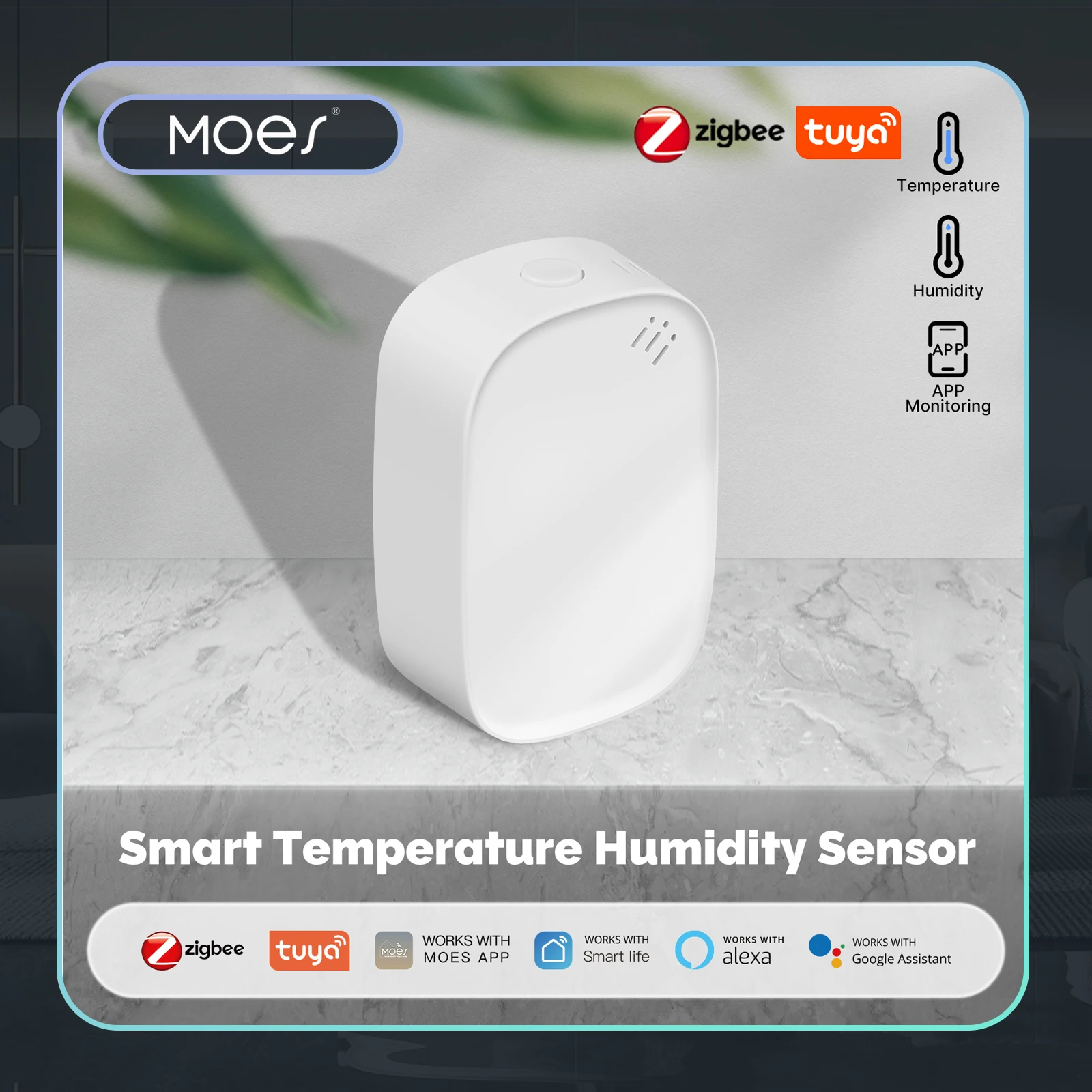 Smart Home Energy Monitor - MOES Tuya Zigbee 스마트 온도 습도