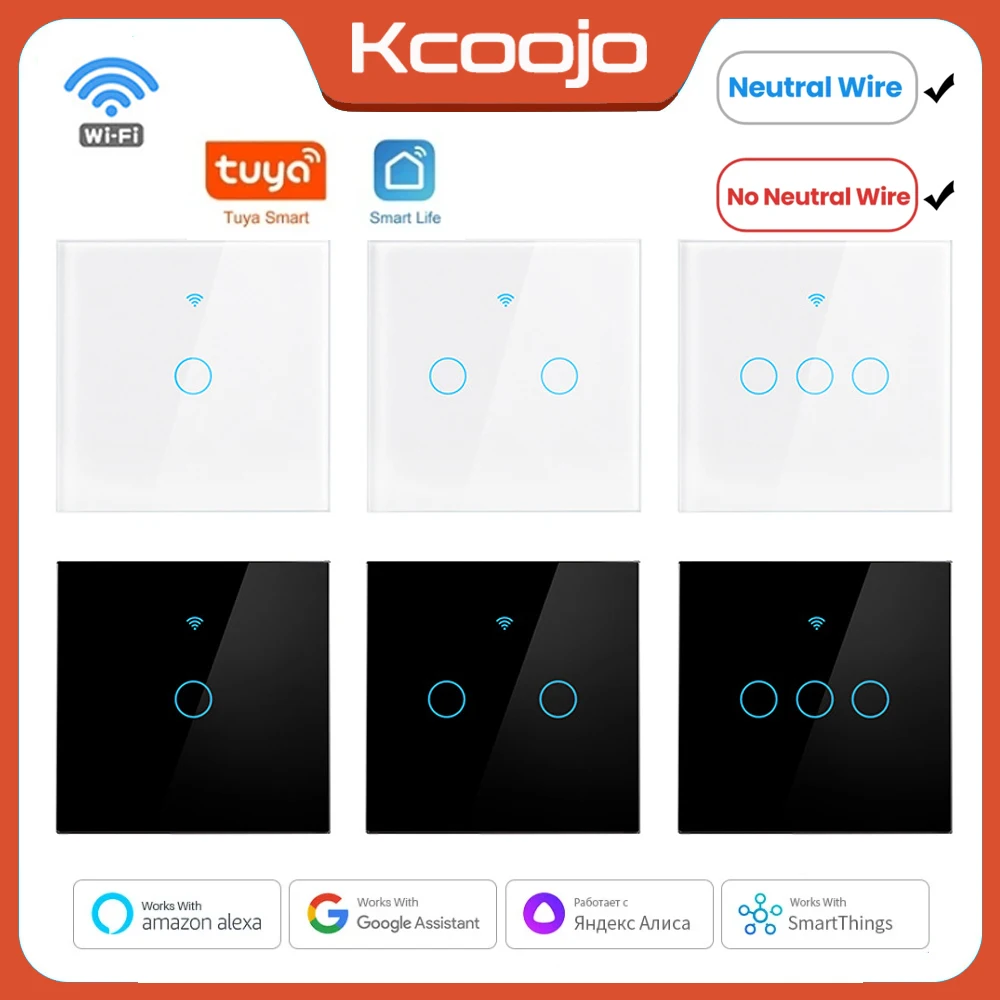 Smart Home Networking - Tuya Wifi EU 스마트 스위치 1/2/3/4Gang