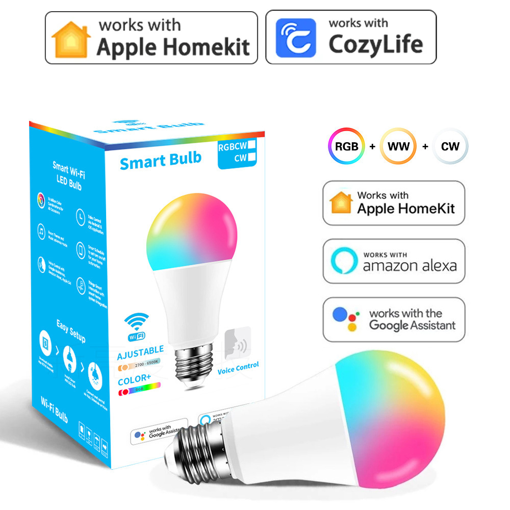 Smart Home Apple - 9W WiFi Homekit 라이트 램프 E27