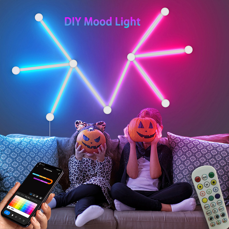 Smart Home Decor - 스마트 RGB 벽등, 블루투스 앱 연결