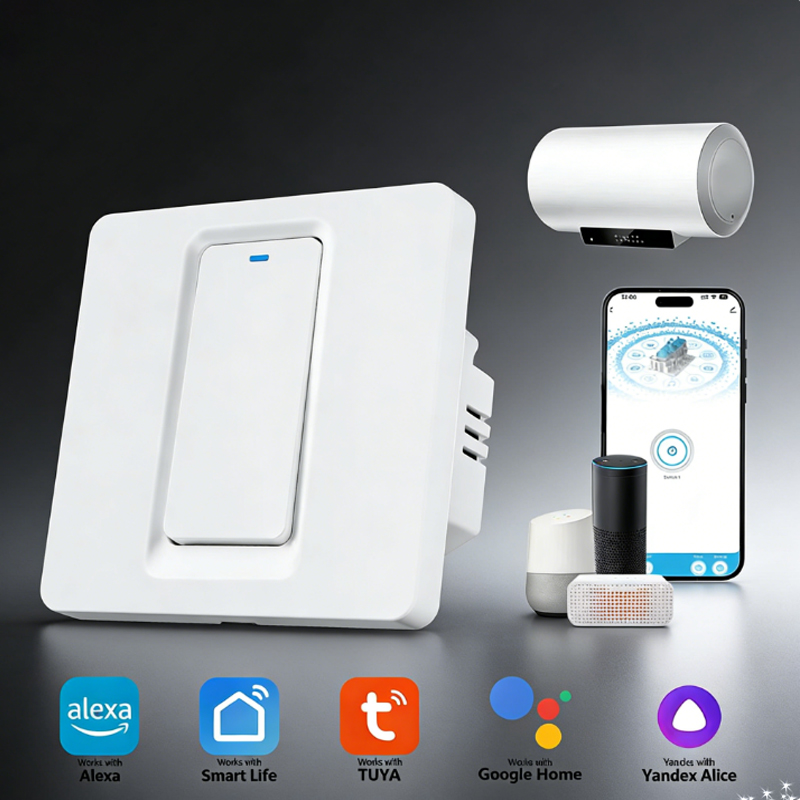 Smart Home Networking - 스마트 온수기 스위치/WiFi&블루투스 터치 컨트롤은 Alexa/Google