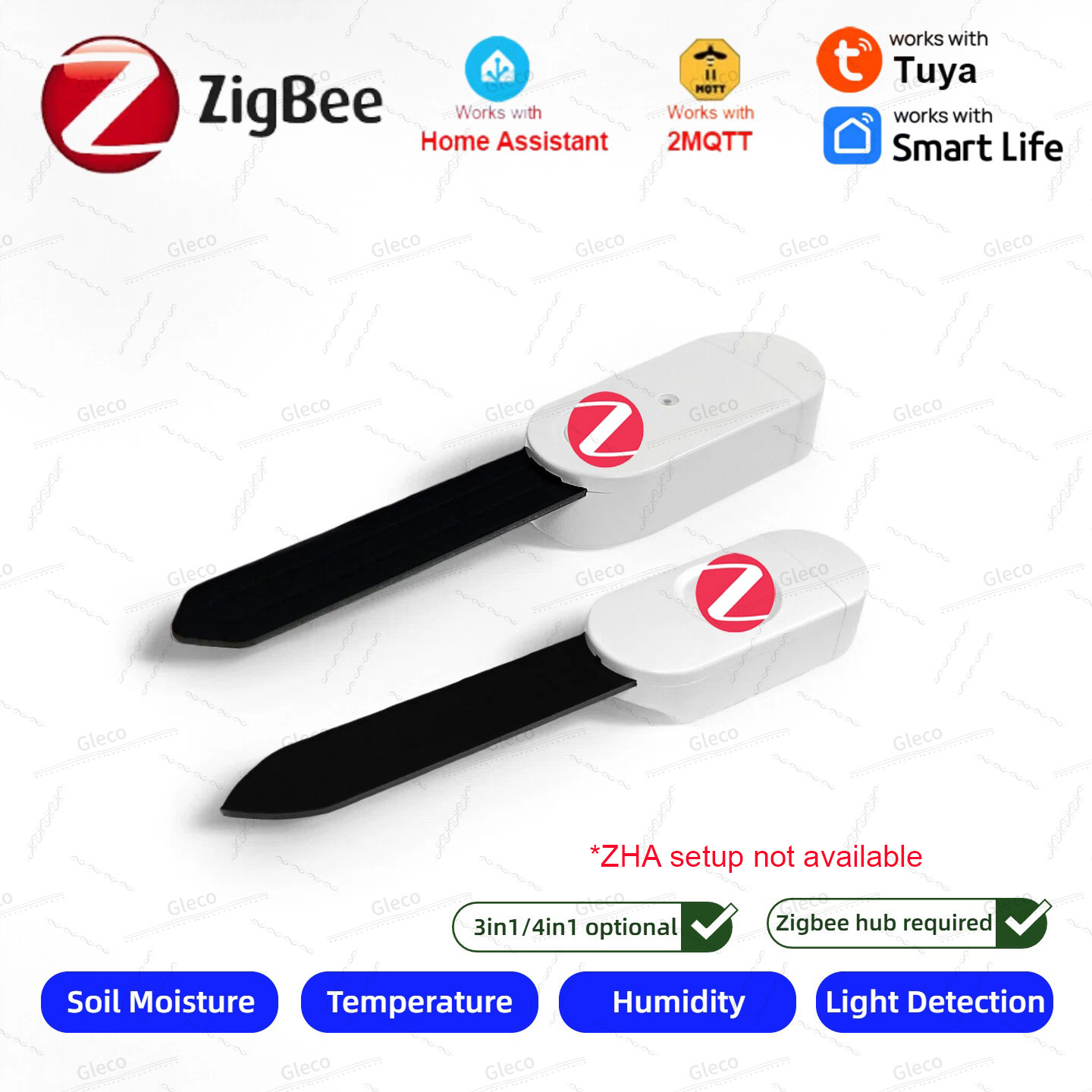 Smart Home Energy Monitor - Zigbee 토양 수분 센서 미터 온도