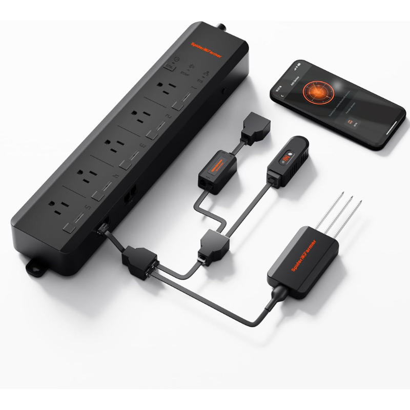Smart Power Strip - 스파이더 파머 5 AC 스마트 앱