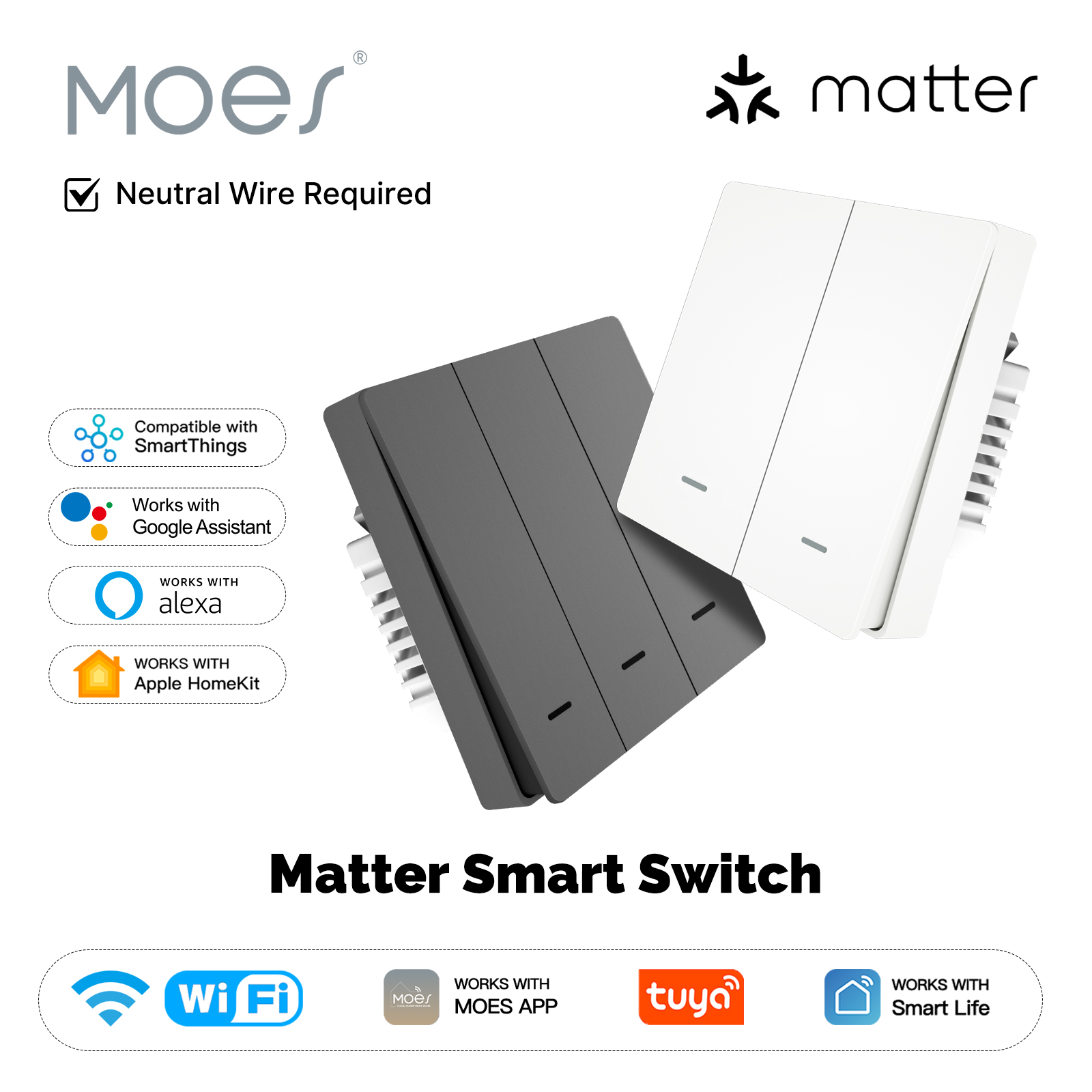 Smart Home Kits - MOES Matter Tuya WiFi 스마트 라이트