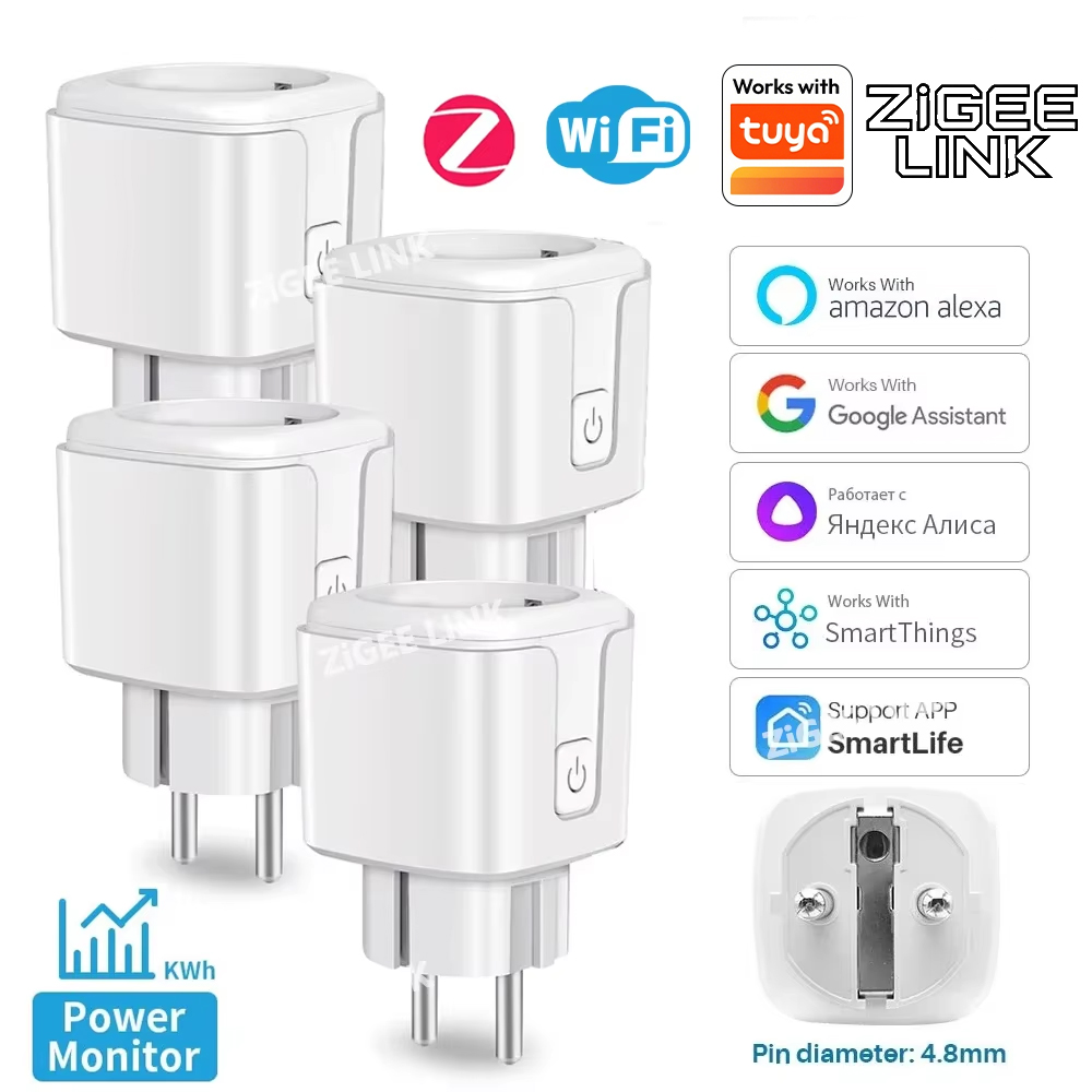 Smart Home Energy Monitor - ZigBee EU 플러그 16A/20A 스마트 플러그