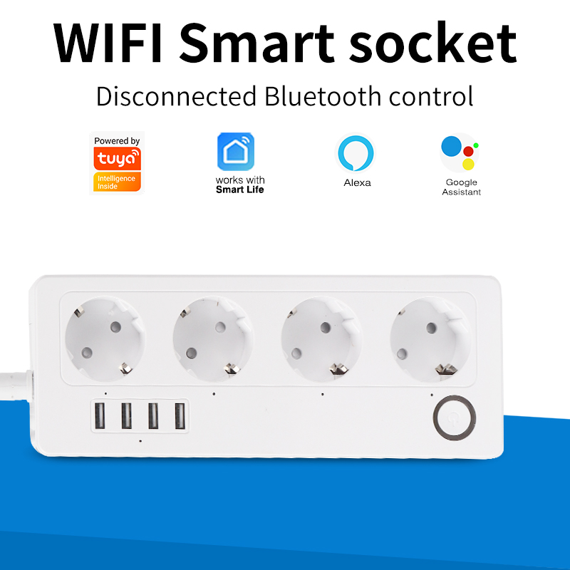 Smart Power Strip - SIXWGH Tuya 스마트 연장 코드 소켓