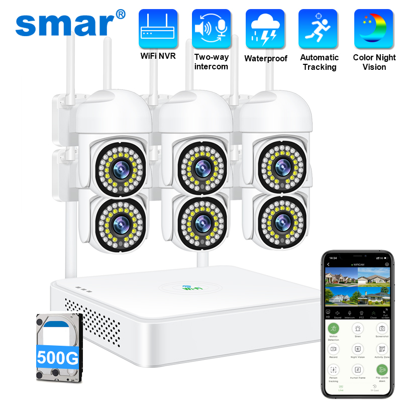 Smart Home Security System - Smar 3MP 무선 CCTV 보안 카메라