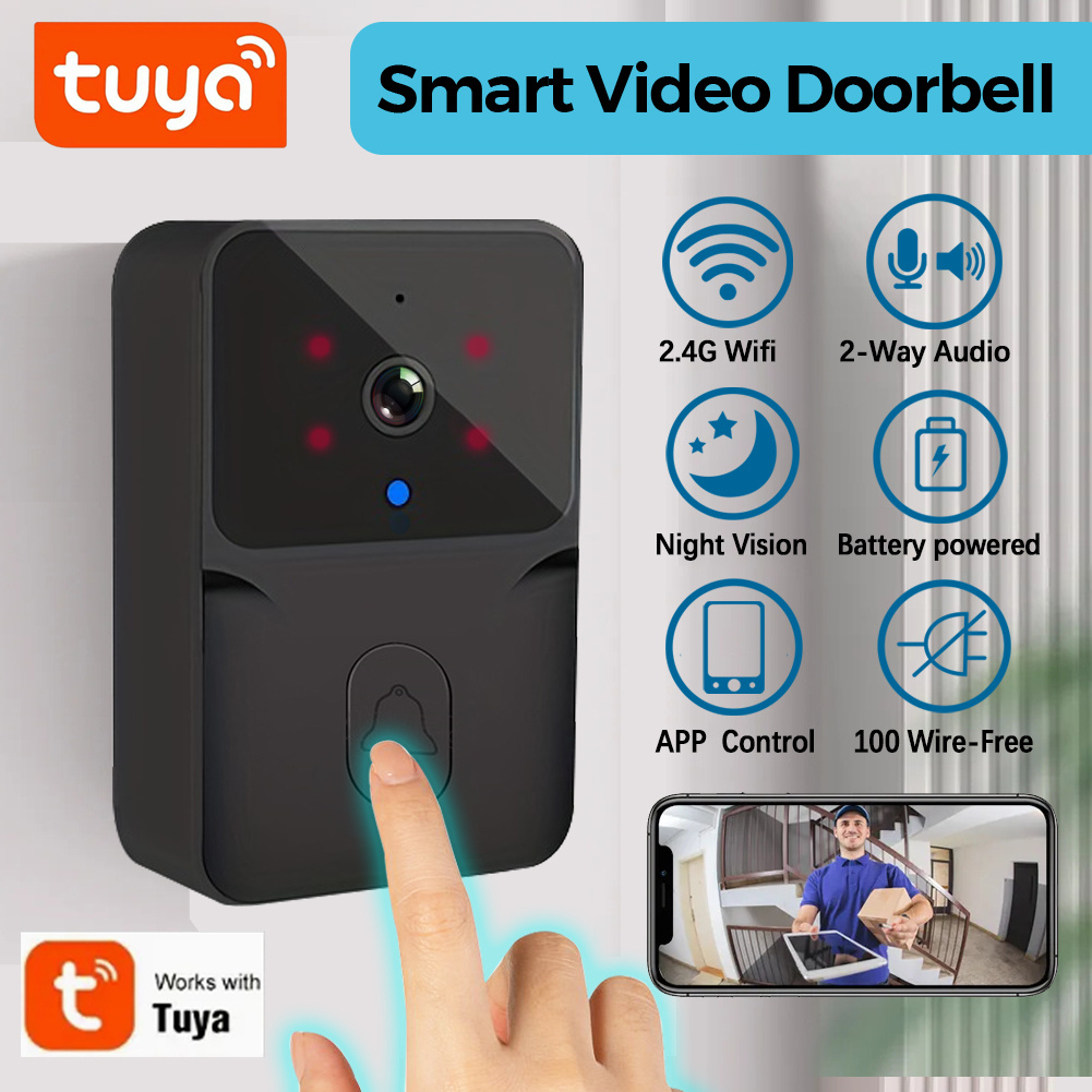 Smart Home Video Doorbell Enhanced Security With Smart Doorbell - Tuya 무선 스마트 비디오 초인종, 2.4G