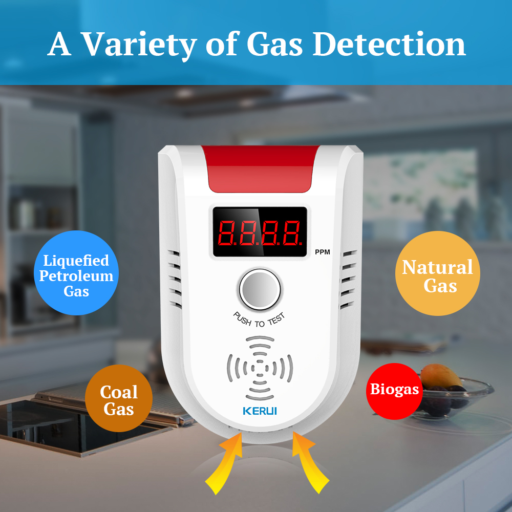 KERUI GD13 LPG 가스 감지기 알람 무선 디지 - Smart Home Security System 리뷰 및 가격