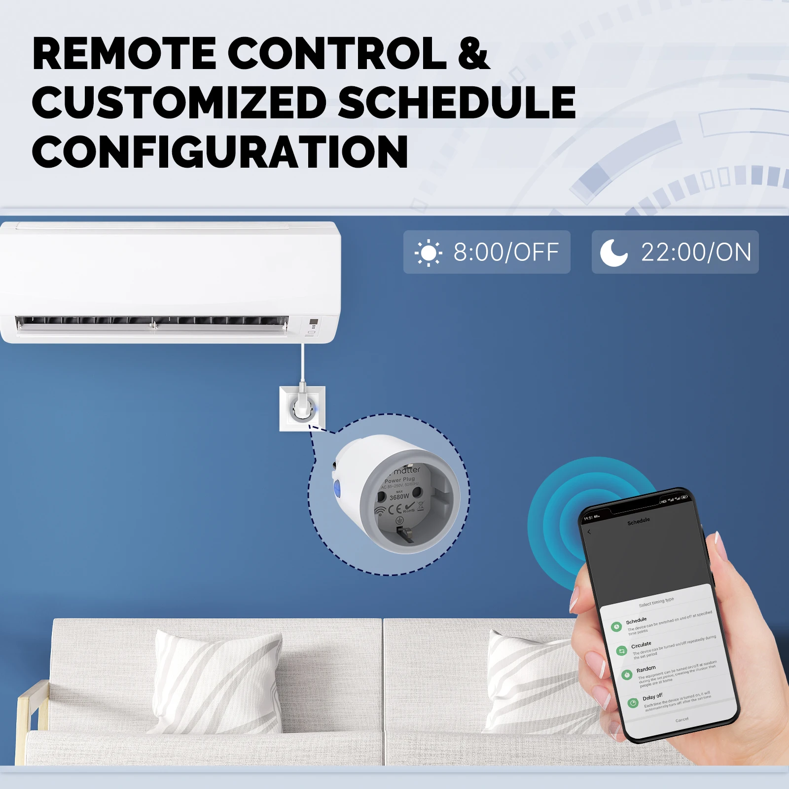 MOES 스마트 EU, US, UK 플러그 매터, 와이 - Smart Home Apple 리뷰 및 가격