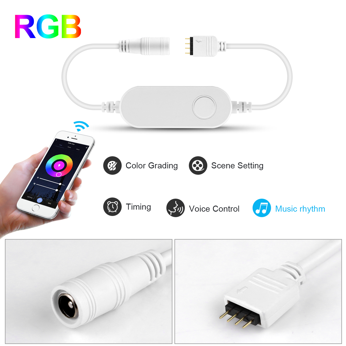 RGB LED 스트립 컨트롤러, 스마트 홈 USB/DC - Smart Power Strip 리뷰 및 가격