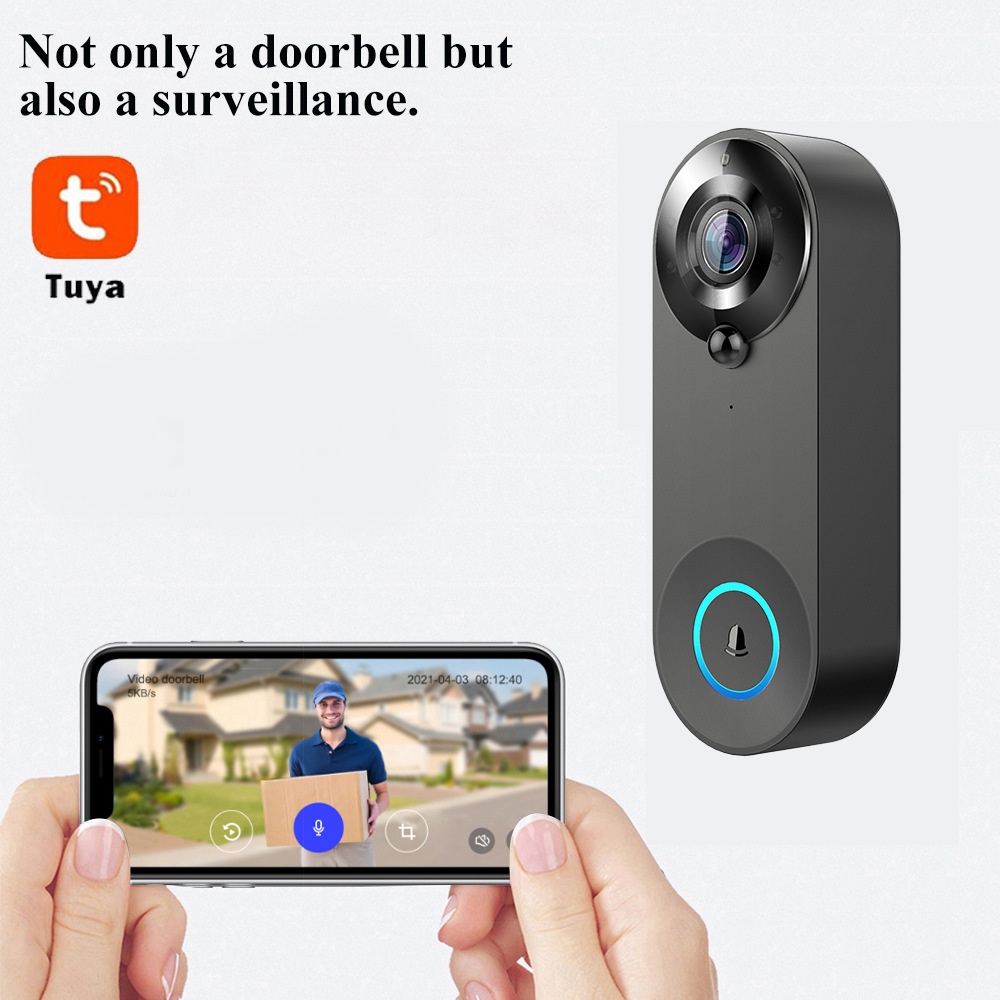 Tuya 1080P 무선 WIFI 초인종 비디오 인터콤 - Smart Home Video Doorbell Enhanced Security With Smart Doorbell 리뷰 및 가격