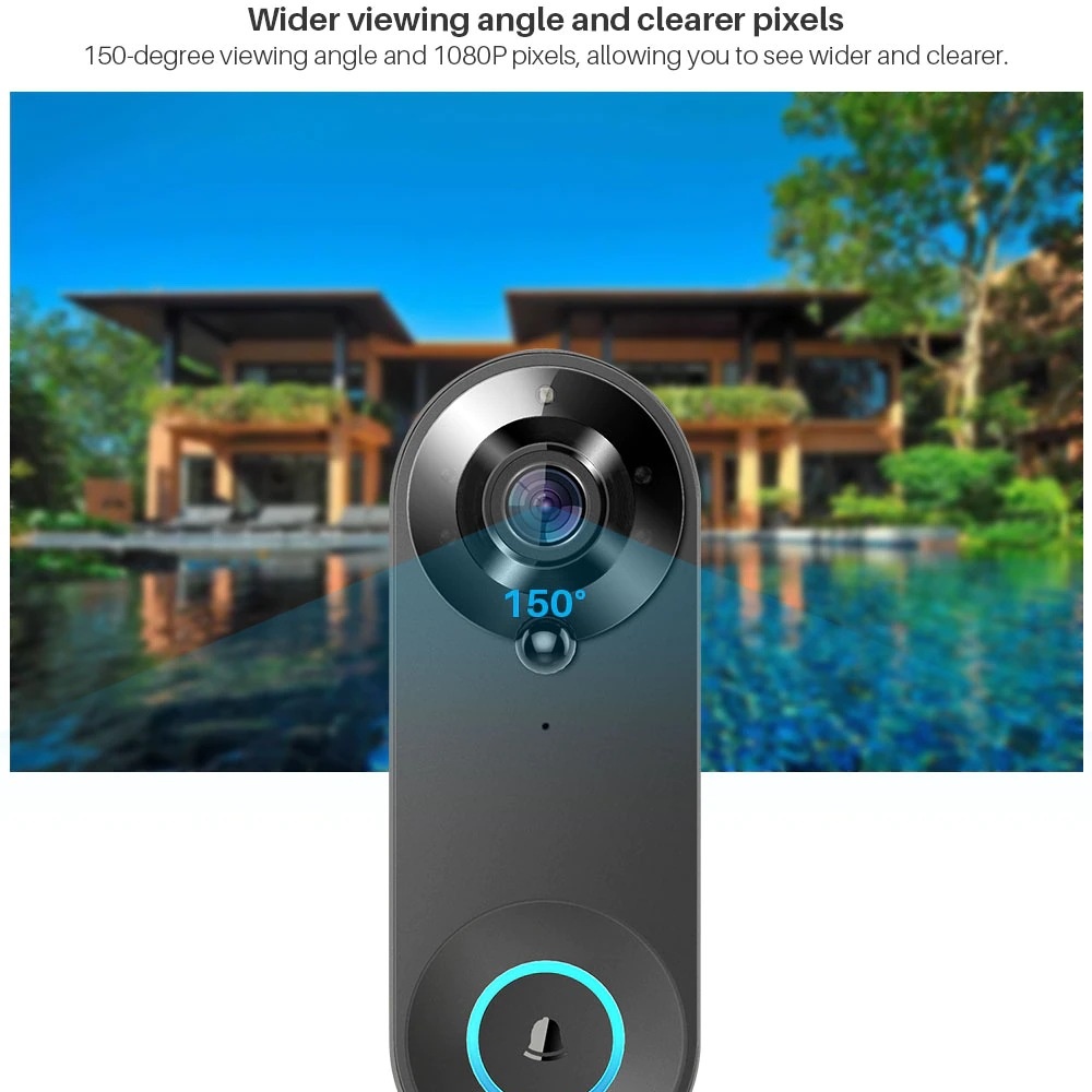 Tuya 1080P 무선 WIFI 초인종 비디오 인터콤 - Smart Home Video Doorbell Enhanced Security With Smart Doorbell 리뷰 및 가격