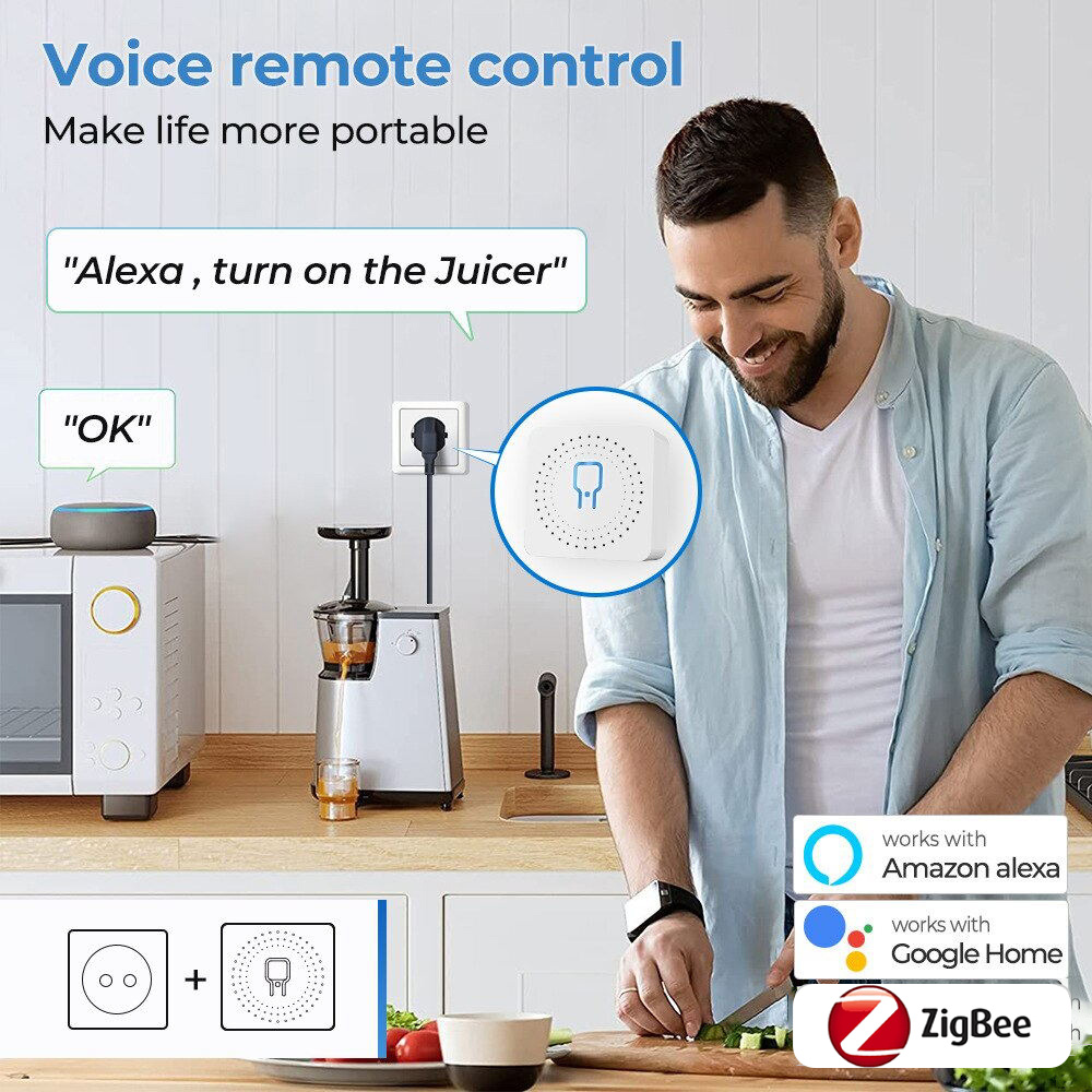 Zigbee 3.0 미니 스마트 스위치 모듈 16A 양 - Smart Home Hub Ikea 리뷰 및 가격
