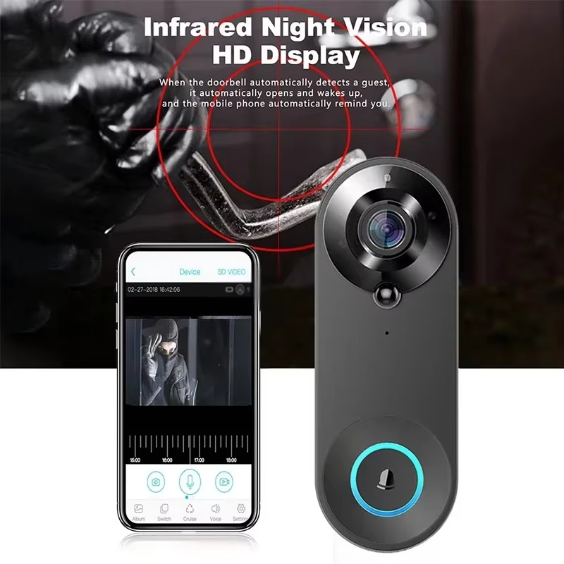HD 1080P 스마트 무선 도어벨 WiFi 비디오 도 - Smart Home Video Doorbell Enhanced Security With Smart Doorbell 리뷰 및 가격