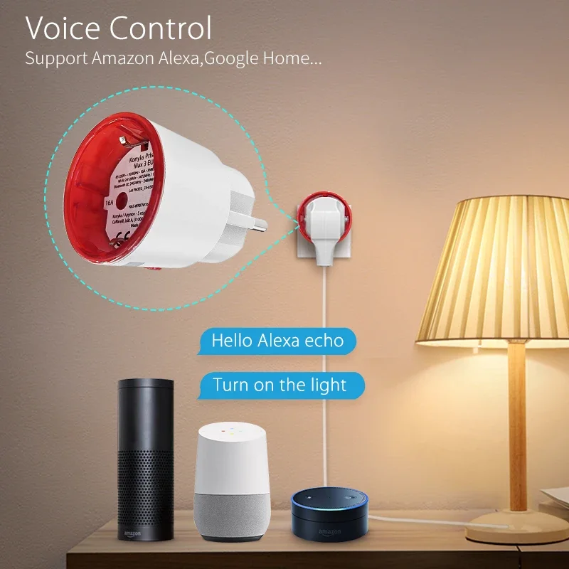 Tuya WiFi 스마트 플러그 소켓 EU 전력 모니터 - Smart Home Energy Monitor 리뷰 및 가격