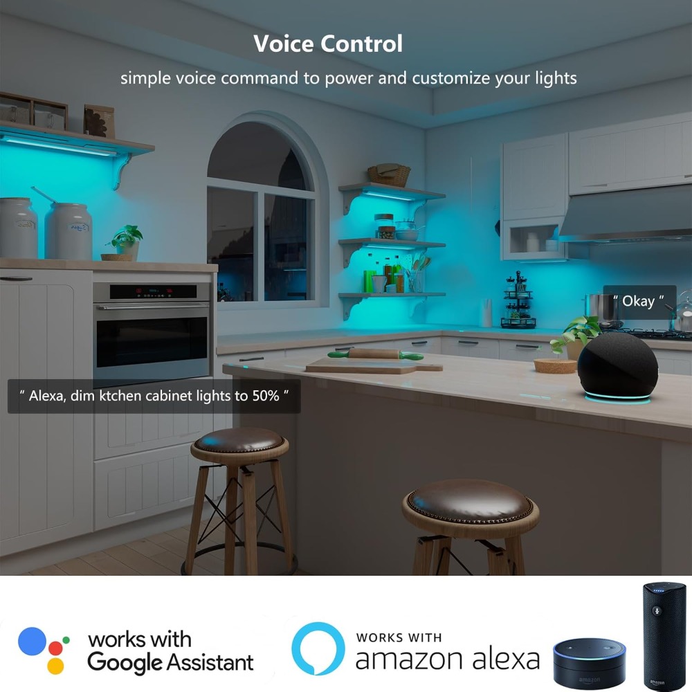 DC12V RGB 컬러 언더 캐비닛 조명 Zigbee3 - Smart Home Decor 리뷰 및 가격