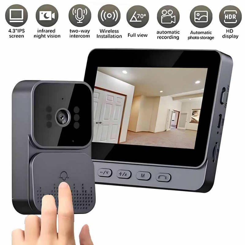 스마트 WiFi 2.4G 무선 도어벨 비디오 인터콤 카 - Smart Home Video Doorbell Enhanced Security With Smart Doorbell 리뷰 및 가격