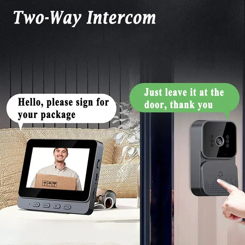 스마트 WiFi 2.4G 무선 도어벨 비디오 인터콤 카 - Smart Home Video Doorbell Enhanced Security With Smart Doorbell 리뷰 및 가격
