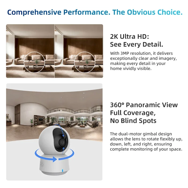 오리지널 아카라 스마트 카메라 E1 2K 1296P 3 - Smart Home Apple 리뷰 및 가격