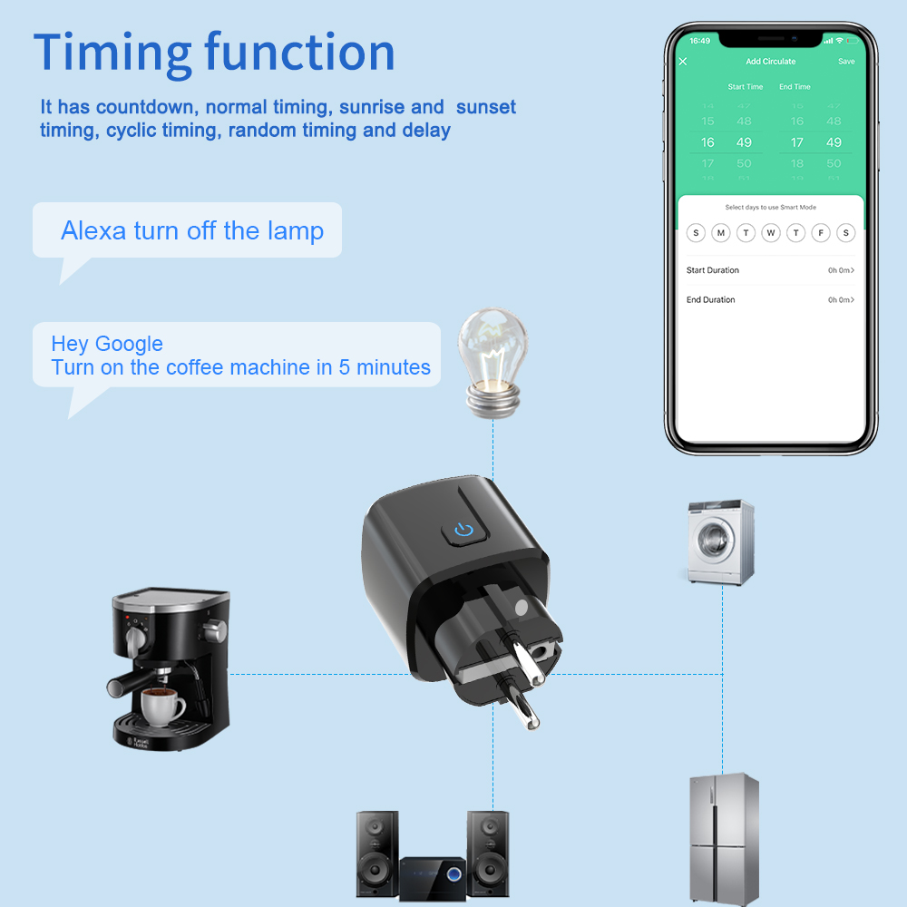 투야 스마트 소켓 WiFi 원격 제어 EU 플러그 에너 - Smart Home Energy Monitor 리뷰 및 가격