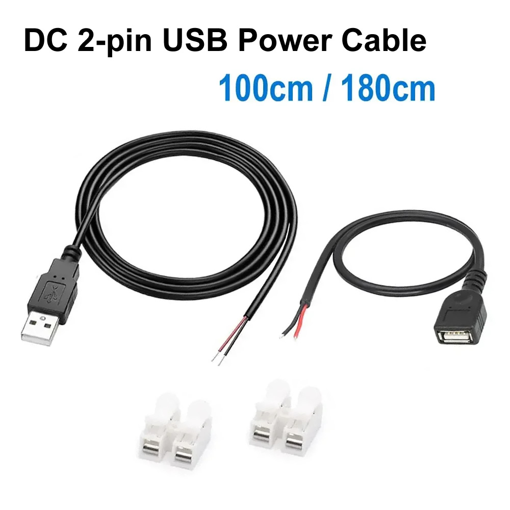 DC 2핀 USB 전원 케이블 USB 암수 2핀 베어  - Smart Power Strip 리뷰 및 가격