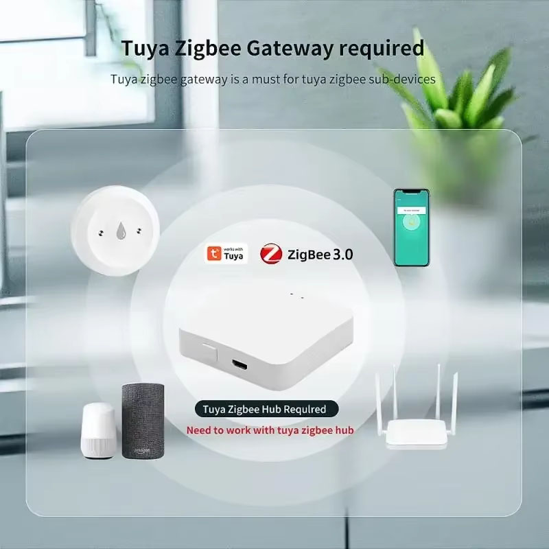 Tuya ZigBee 3.0 스마트 누수 센서 오버플로 - Smart Home Security System 리뷰 및 가격