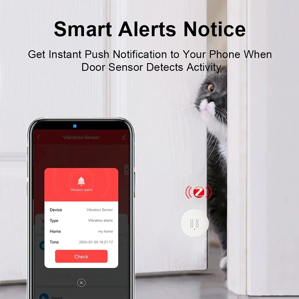 Tuya ZigBee 스마트 진동 및 기울기 센서 홈  - Smart Home Security System 리뷰 및 가격