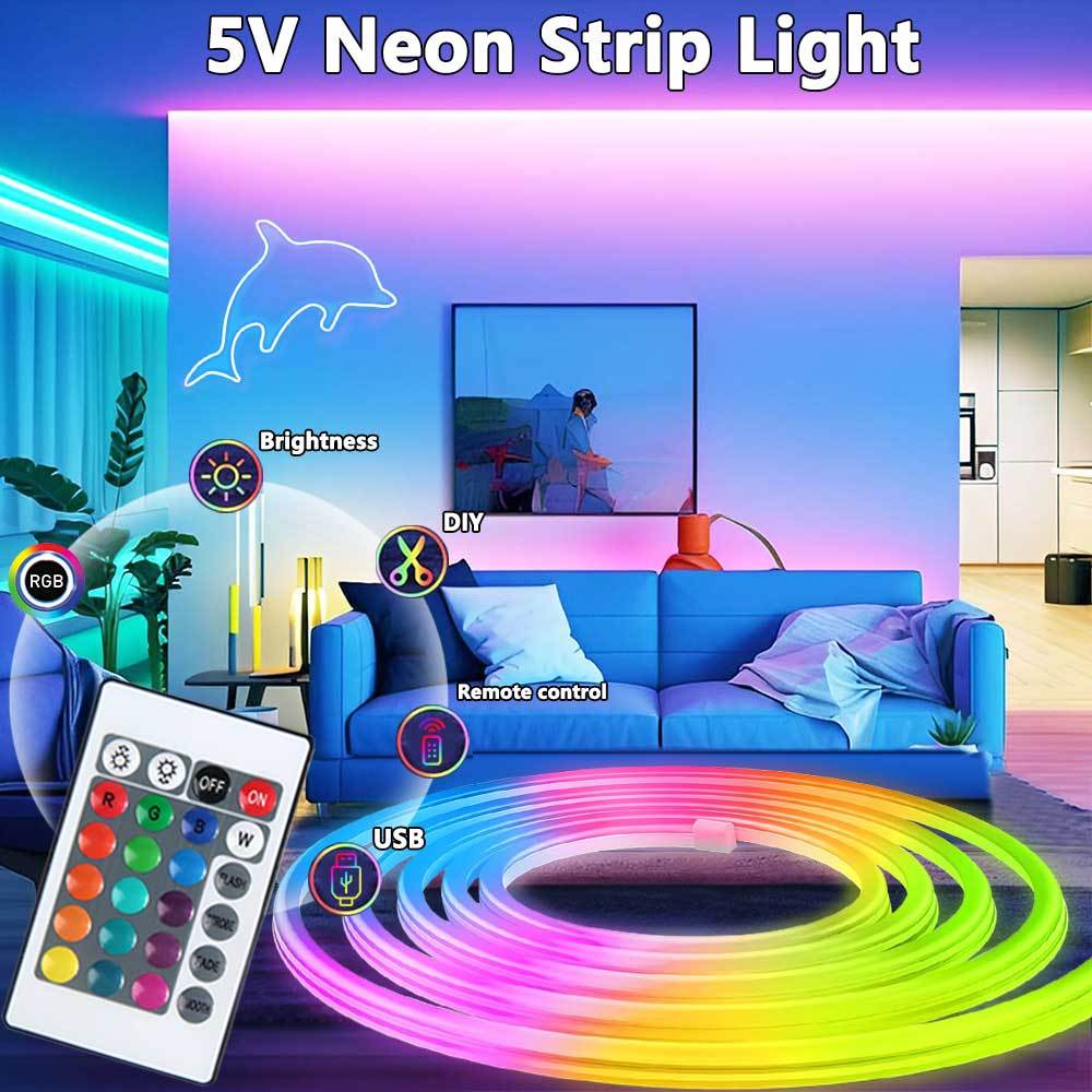 스마트 USB 전원 RGB 네온 LED 스트립 조명 디 - Smart Power Strip 리뷰 및 가격