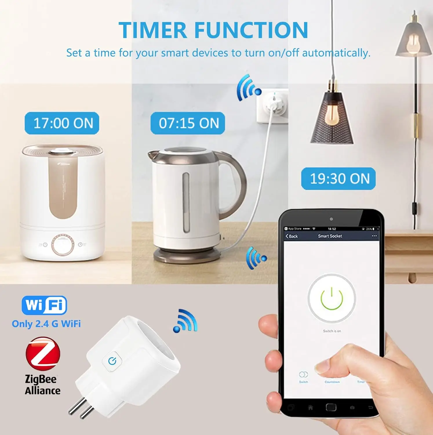 ZigBee EU 플러그 16A/20A 스마트 플러그  - Smart Home Energy Monitor 리뷰 및 가격