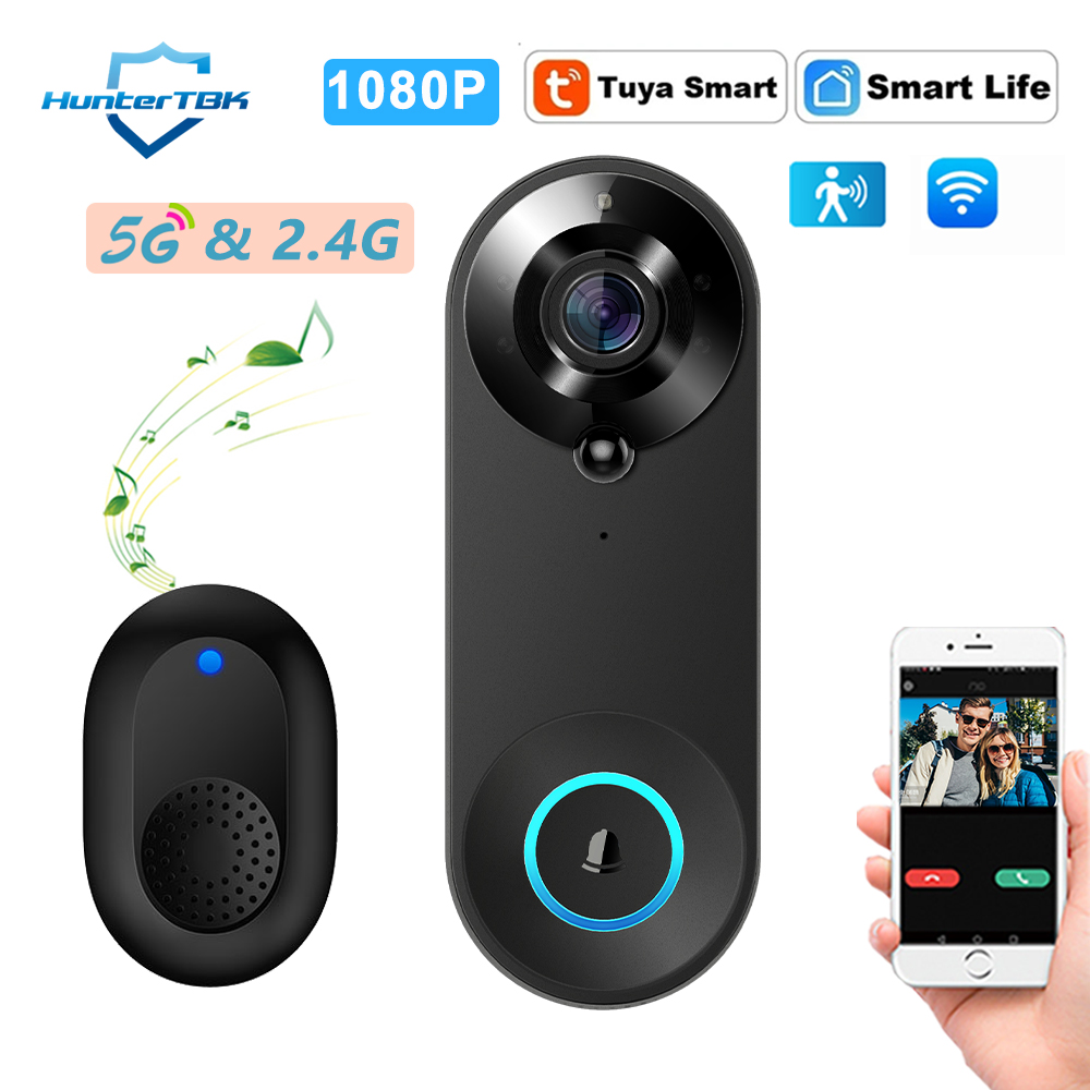 5G 2.4G WiFi 비디오 초인종 1080P 무선  - Smart Home Video Doorbell Enhanced Security With Smart Doorbell 리뷰 및 가격