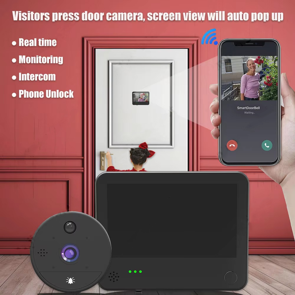 6000mAh WiFi 틈 구멍 Tuya 스마트 108 - Smart Home Video Doorbell Enhanced Security With Smart Doorbell 리뷰 및 가격
