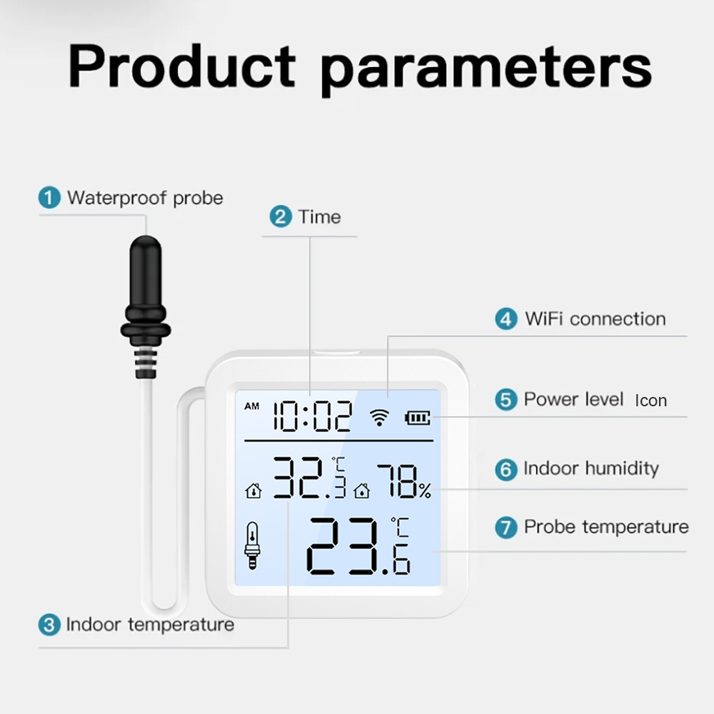 외부 프로브가 있는 WiFi 습도 온도 센서, 실내/실 - Smart Home Networking 리뷰 및 가격