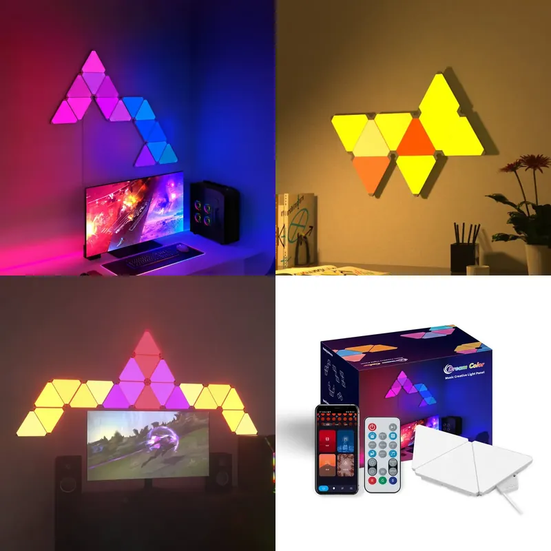 뱅크센 트라이앵글 LED 게이밍 세트업 RGB 벽 조명 - Smart Home Panel 리뷰 및 가격
