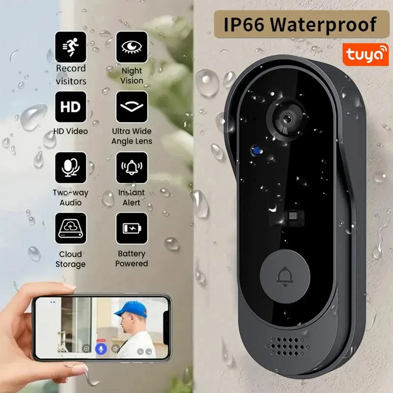 Tuya WiFi 홈 스마트 비디오 초인종 야외 양방향 - Smart Home Video Doorbell Enhanced Security With Smart Doorbell 리뷰 및 가격