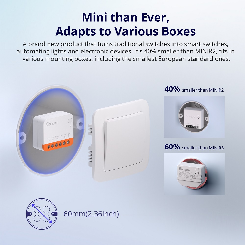 Sonoff Mini R4 Extreme Wifi 스마 - Smart Home Networking 리뷰 및 가격