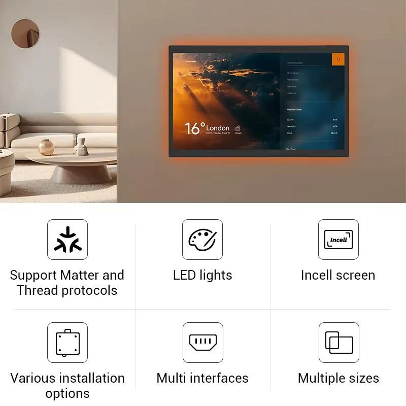10.1인치 15.6인치 수동 안드로이드 IPS 스마트 - Smart Home Panel 리뷰 및 가격